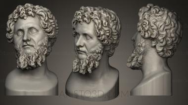 Busts and heads antique and historical (BUSTA_0141) 3D model for CNC machine